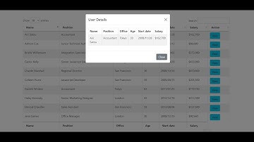 Laravel 8 Datatable Row Click open Bootstrap 5 Modal Popup with Dynamic Data Working Functionality
