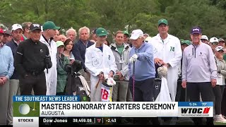Masters Honorary Starters ceremony