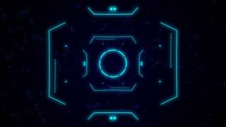 Futuristic HUD Interface Loop – Abstract Tech Background Video (4K)