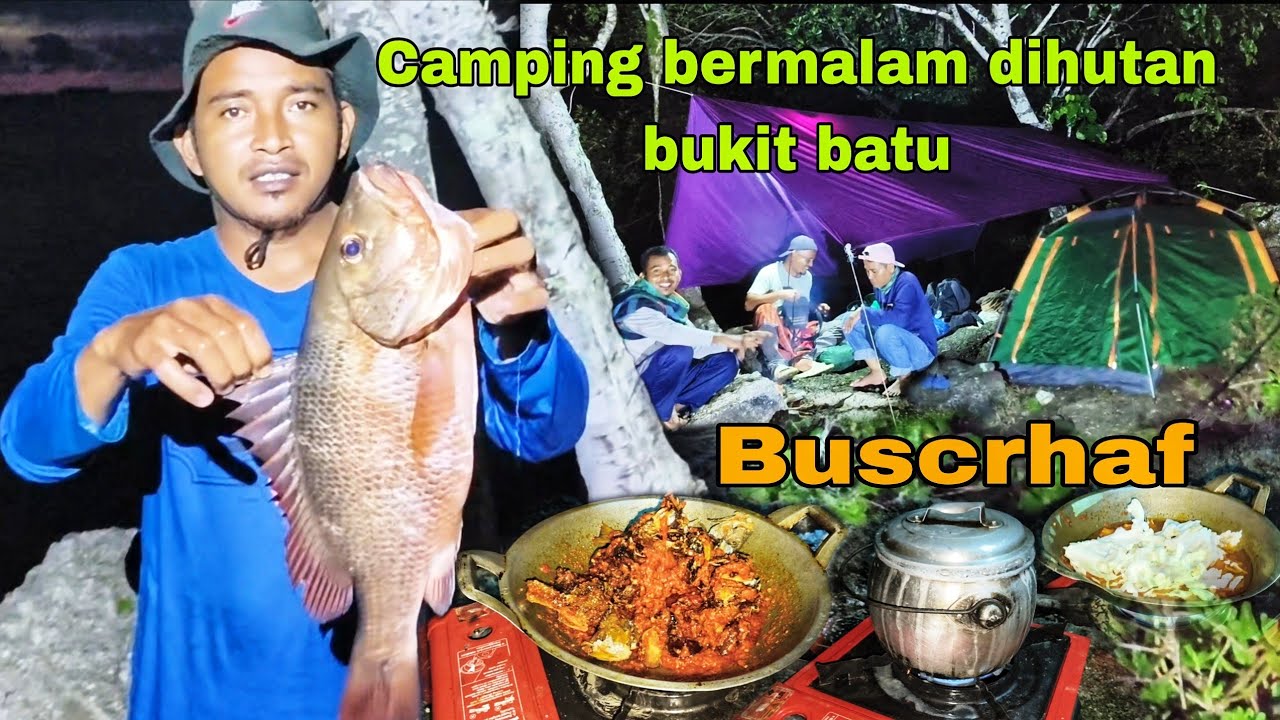 BERMALAM DIHUTAN: survival buscrhaf camping dilereng bukit angker