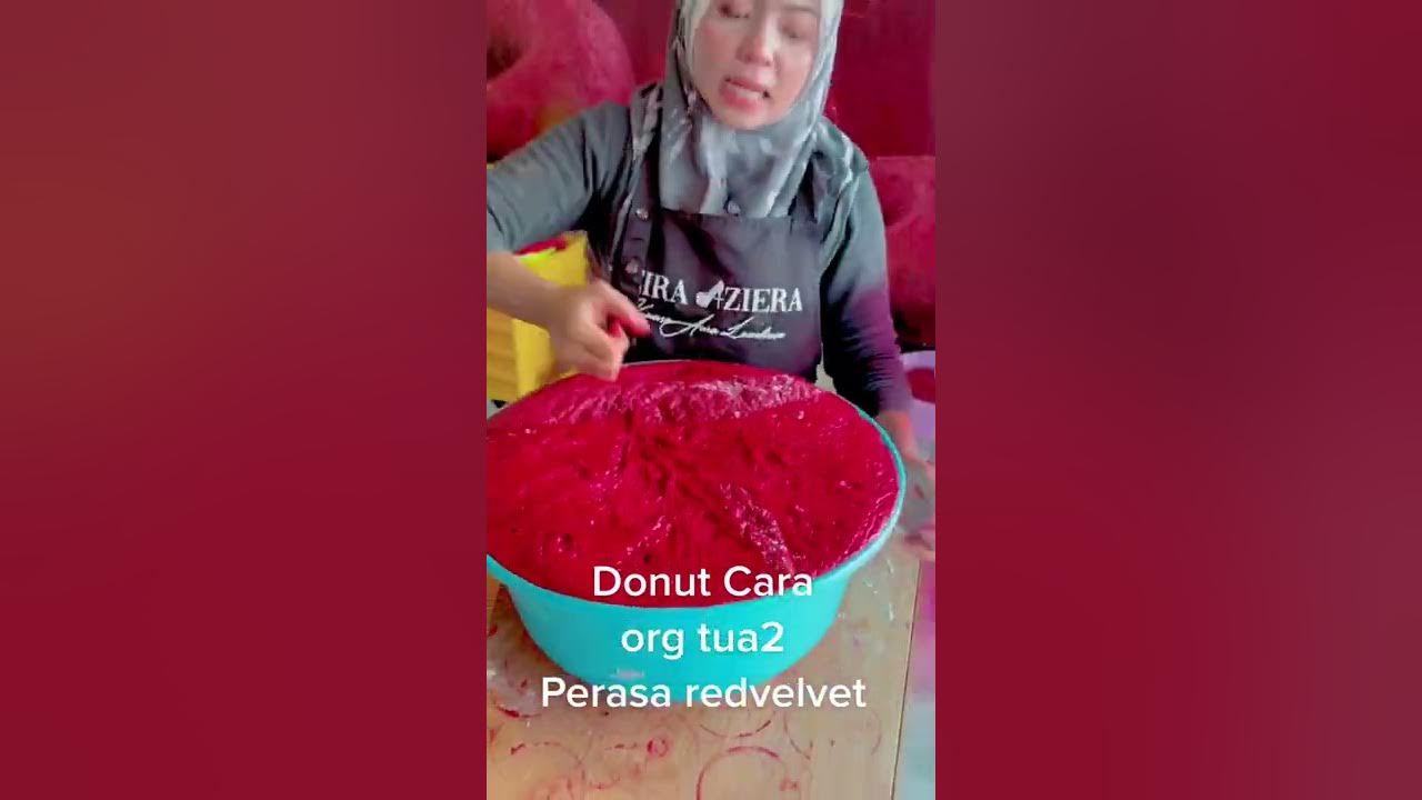 Resepi Donut Red Velvet By Eira Aziera.  YouTube
