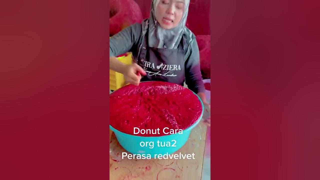Resepi Donut Red Velvet By Eira Aziera. YouTube