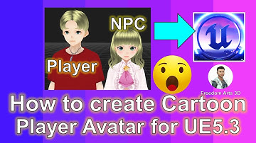 How to Create Cartoon Player Avatar for Unreal Engine 5.3 - Retarget - Full Tutorial