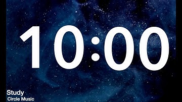 10 Minute timer / countdown - beep every minute /beautiful background/ Study circle music