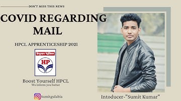COVID Vaccination Certificate Mail | HPCL Apprenticeship 2021 | Mandatory Certificate For Interview