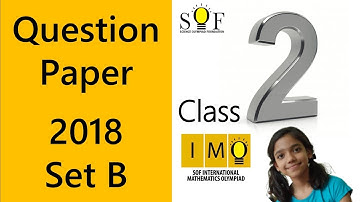 IMO Maths Olympiad Class 2 Question paper 2018 Set B