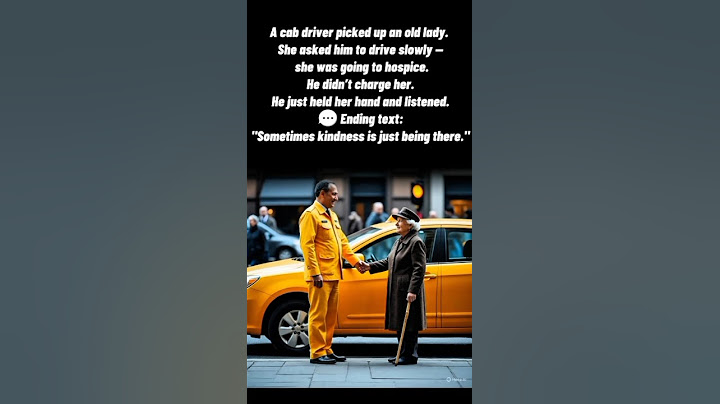 The Taxi Driver Who Didn't Take a Fare🚕 💔 #wholesome #heartwarmingstories