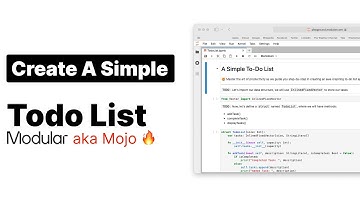 Mojo Programming Language: A Simple To-Do List