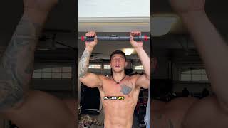 Fit almost any doorway and build muscle at home 💪 #homeworkout #mobility #advancedabworkout