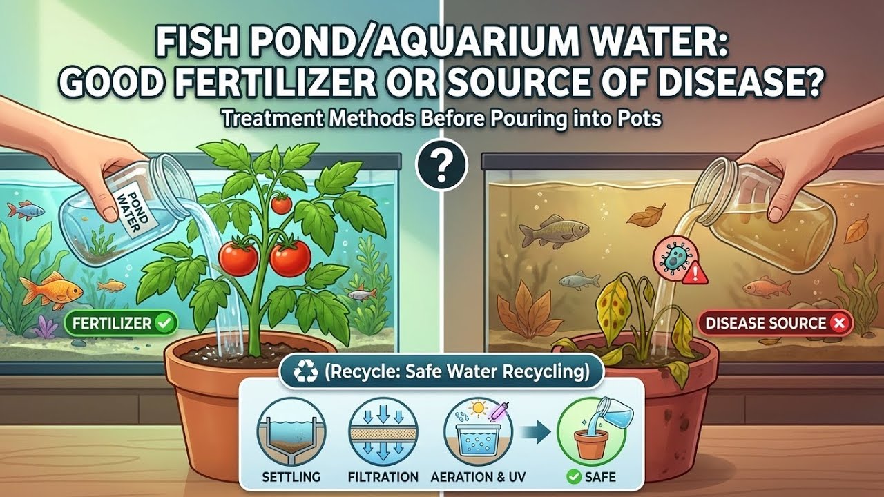 Fish Pond & Aquarium Water: Fertilizer or Disease Risk? Smart Ways to Reuse It