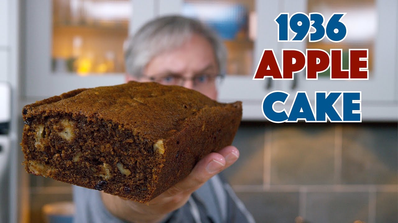 1936 North Dakota APPLE CAKE Recipe | Glen And Friends Cooking