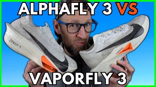 WHICH IS THE BEST NIKE RACE SHOE IN 2024? NIKE ALPHAFLY 3 vs NIKE VAPORFLY 3 - EDDBUD