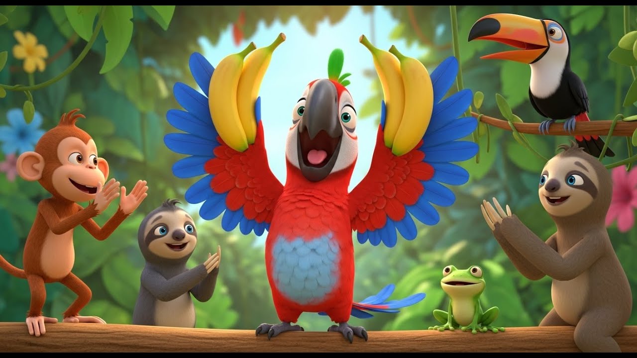El Loro que Contaba Plátanos | Rimas Infantiles y Canciones Educativas ...
