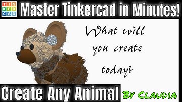 How to make any animal in Tinkercad #design #animal #
