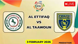 AL Taawoun VS AL Ettifaq | Saudi Pro League Match Prediction 