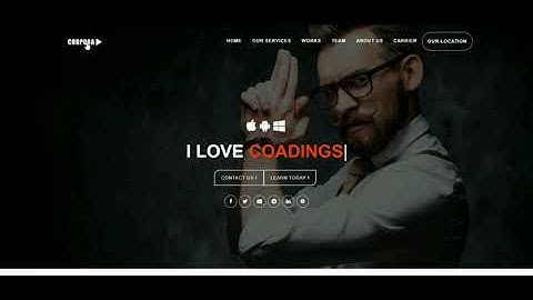 Fully Responsive Animated Single Page Website with JAVASCRIPT Technologies