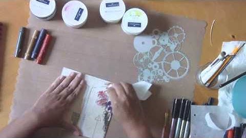 Mou Saha Mixed Media Art Journal:Take the Challenge, July 2014, Faber-Castell Design Memory Craft