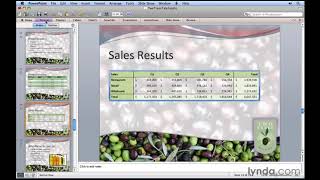 PowerPoint Tutorial - Insert an Excel table