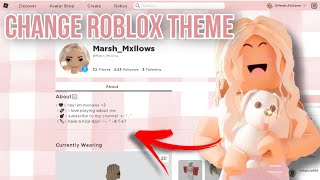 How to change your Roblox Background/Theme For Free [ Roblox Tutorial ]