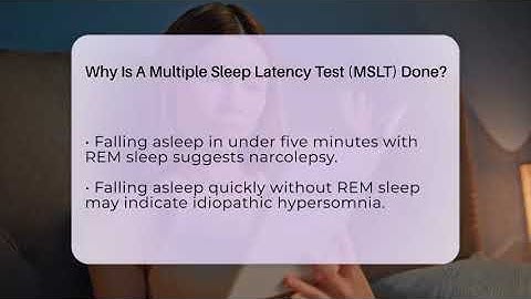 Why Is A Multiple Sleep Latency Test (MSLT) Done? - Sleep Apnea Support Network