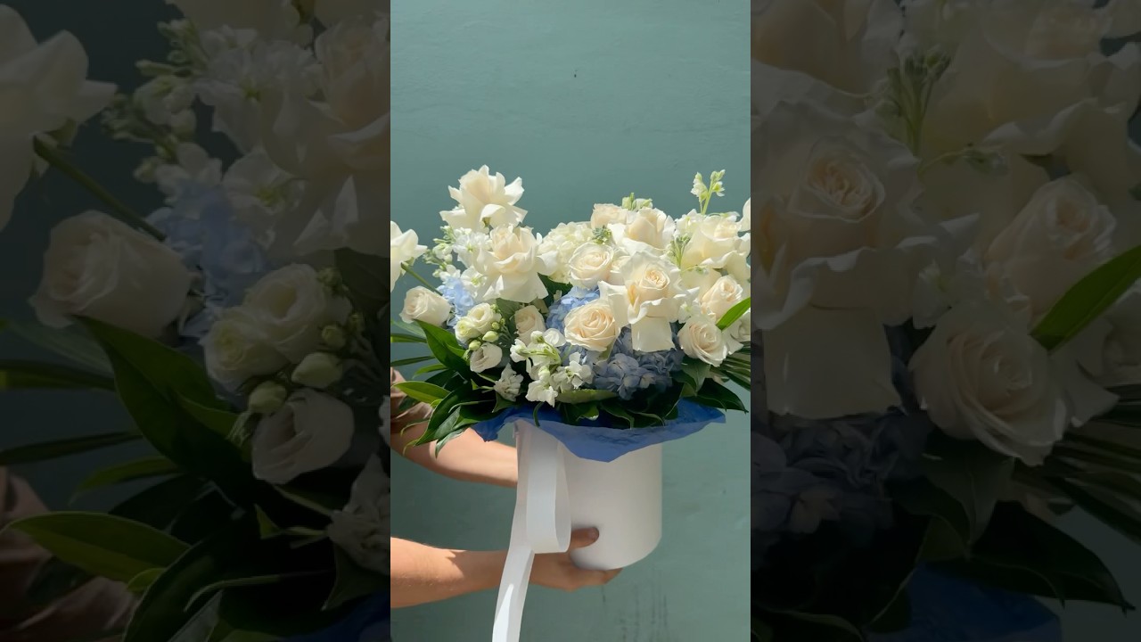 Sunlit Coral Gables — Elegant Bouquet with Roses, Lisianthus, Hydrangeas, Stock & Greenery