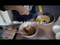 VLOG)What I eat in a day, 72 hrs. close-up diet meal plan diary. Salad pasta that