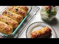 Garlic Chicken Cheese Roll | Chicken cheese dinner Roll |Food Velocity