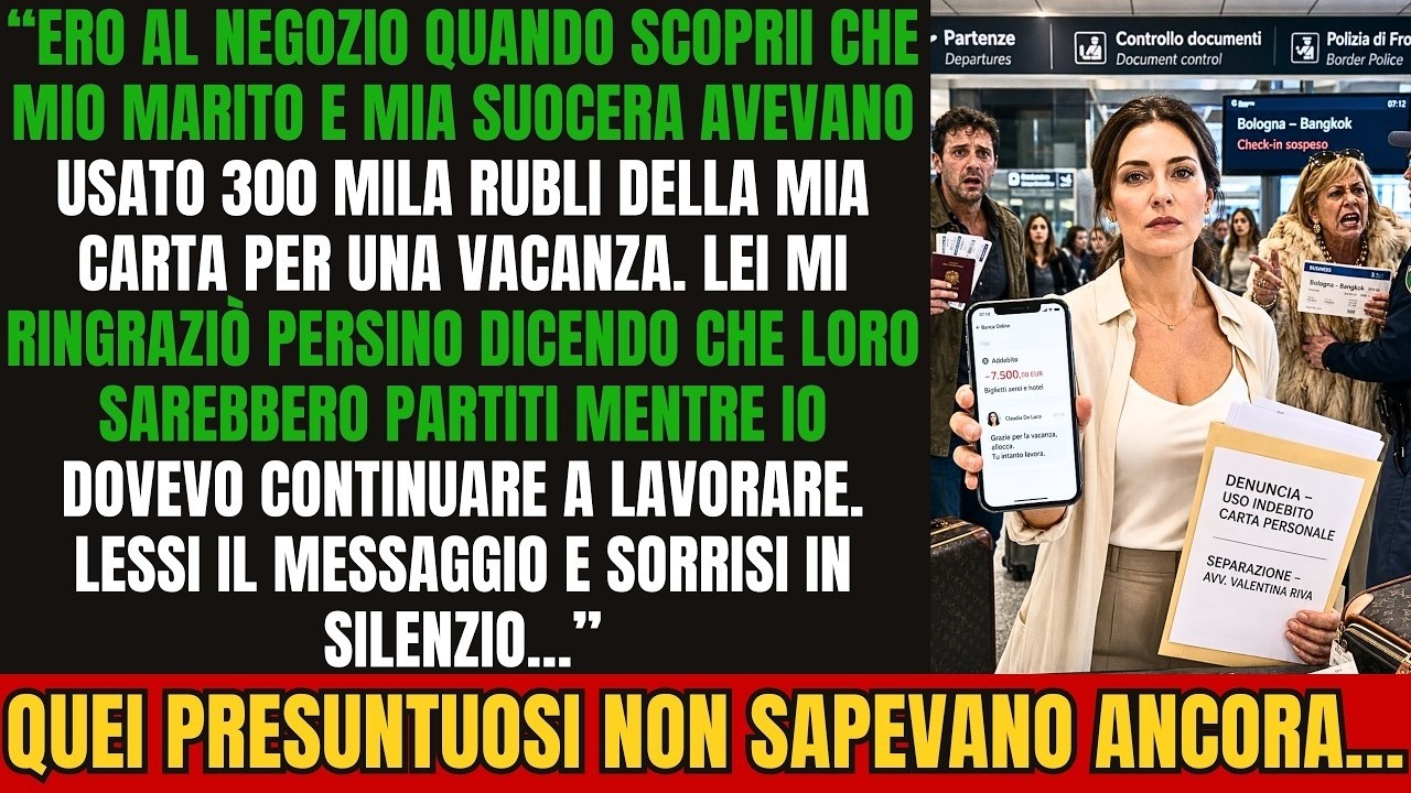 Mentre ero in fila alla cassa del supermercato, il telefono vibrò con un messaggio della banca: prelievo di 7.500 euro dal mio conto personale. Un attimo dopo, mia suocera mi scrisse: «Grazie per...