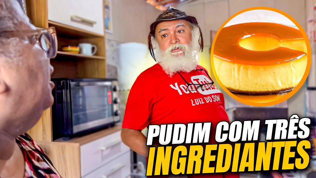 LUIZ DO SOM NÃO ESPEROU O PUDIM FICAR PRONTO 🤦🏻‍♂️🤦🏻‍♂️ | RECEITAS DA ZAZA 