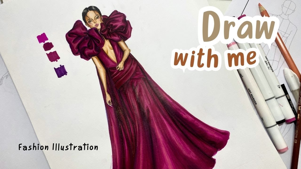 Elie Saab Couture | Fashion Illustration Tutorial