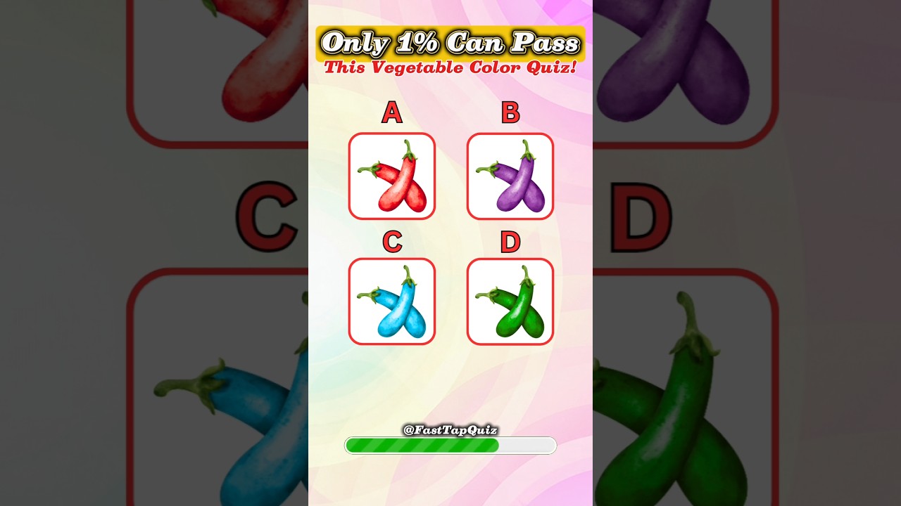 Only 1% Can Pass This Vegetable Color Quiz! 