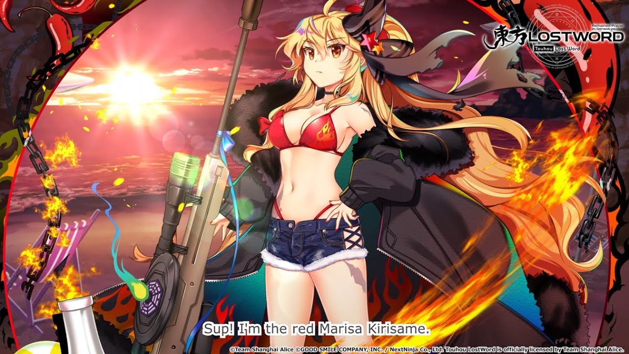 Touhou LostWord - Marisa Kirisame (Witch of Scarlet Dreams on