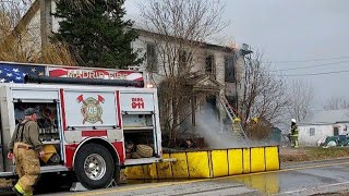 WWNY Volunteers battle house fire in St. Lawrence County