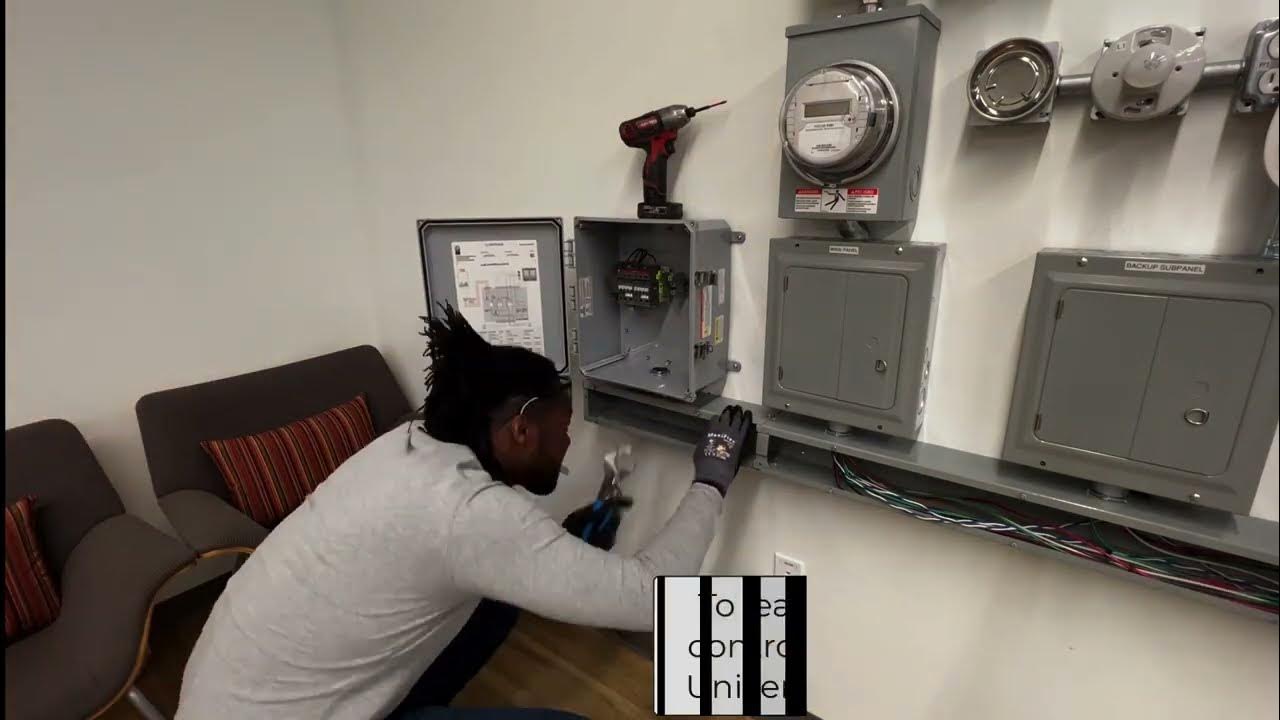 Enphase IQ EV charger with load control installation - YouTube