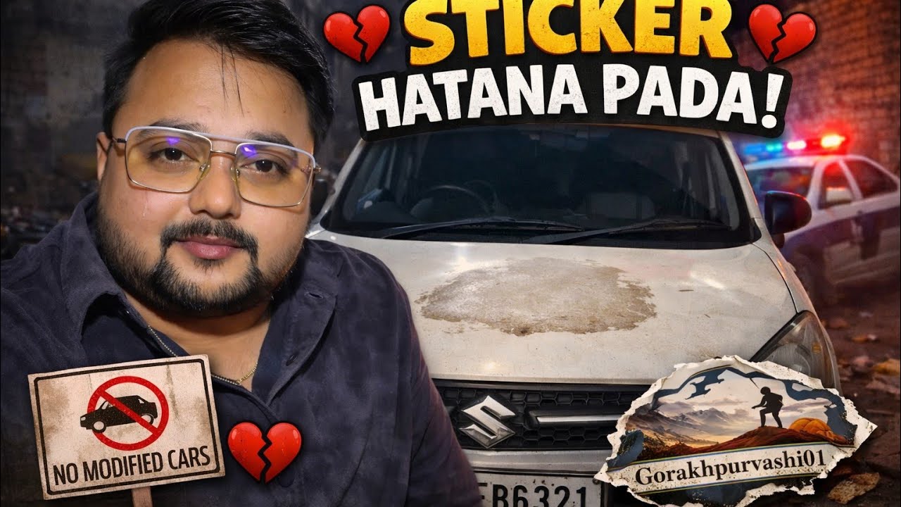 Aakhir kyu mujhe Hatani pade custom sticker car se || my first Vlog of 2026 