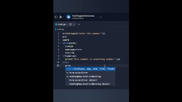Find Armstrong number using python#programming #shorts #ytshorts #shortsindia #shortvideo