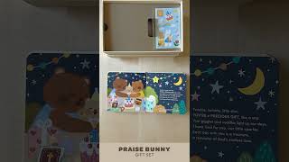 Praise Bunny Gift Set unboxing #christmasgifts #baptism #christiangifts #plush #nurseryrhymes #kids