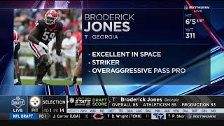 (Live) Pittsburgh Steelers draft Broderick Jones (Georgia Bulldogs OT) in the 2023 NFL Draft!