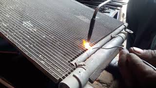 condenser aluminium welding