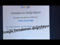 Bu cihaz sıfırlandı Gmail şifremi unuttum %100 çözüm