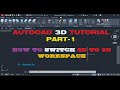 AutoCAD 3D Basic Tutorial for Beginners Part - 1 | Autocad #3d #2d #civil #mechanical #electrical