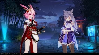Keqing Meeting Yae! Honkai Impact 3rd X Genshin Impact Crossover Collaboration Event Part 5