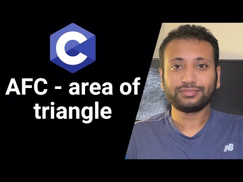 C programming Bangla Tutorial 5.39 : ত্রিভুজের ক্ষেত্রফল নির্ণয়ের Algorithm, Flowchart & C