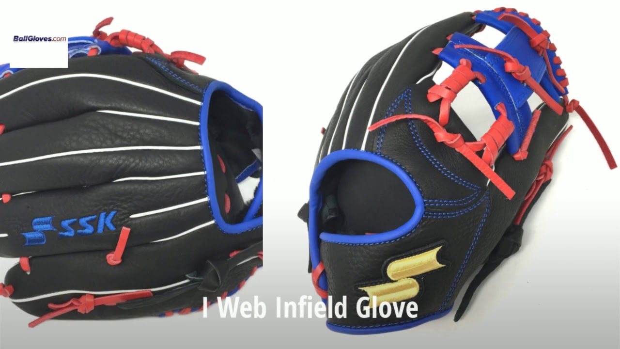 Base Mitt Red And Blue Baseball Glove Softball Catchers Mitt