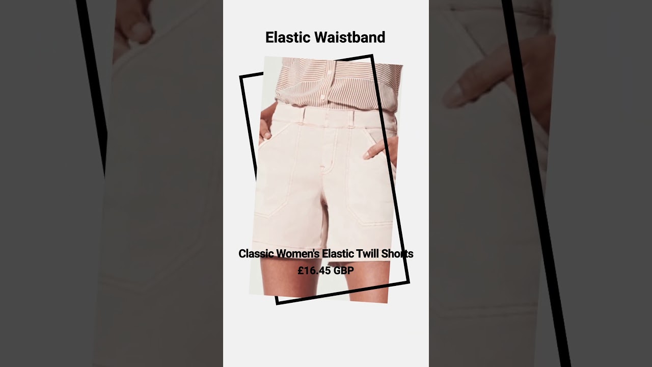 Vireous Classic Women's Elastic Twill Shorts 