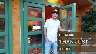 Its More Than Just A Shed - A Creatively Chaotic Entrepreneur Shows His Backyard Home Office Shed