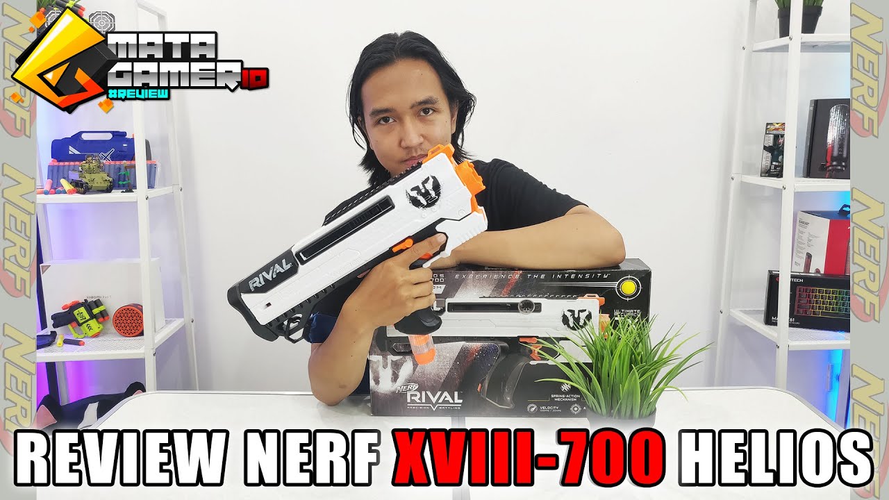 NERF WHITE SERIES DARI HELIOS XVIII-700 | MatagamerID Review | W/Riecoo