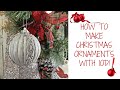 How to Decorate Christmas Ornaments with IOD