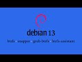 Debian 13 "Time Machine" Setup — BTRFS Rollback Made Easy