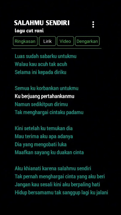 Cut Rani Auliza - Salahmu Sendiri
